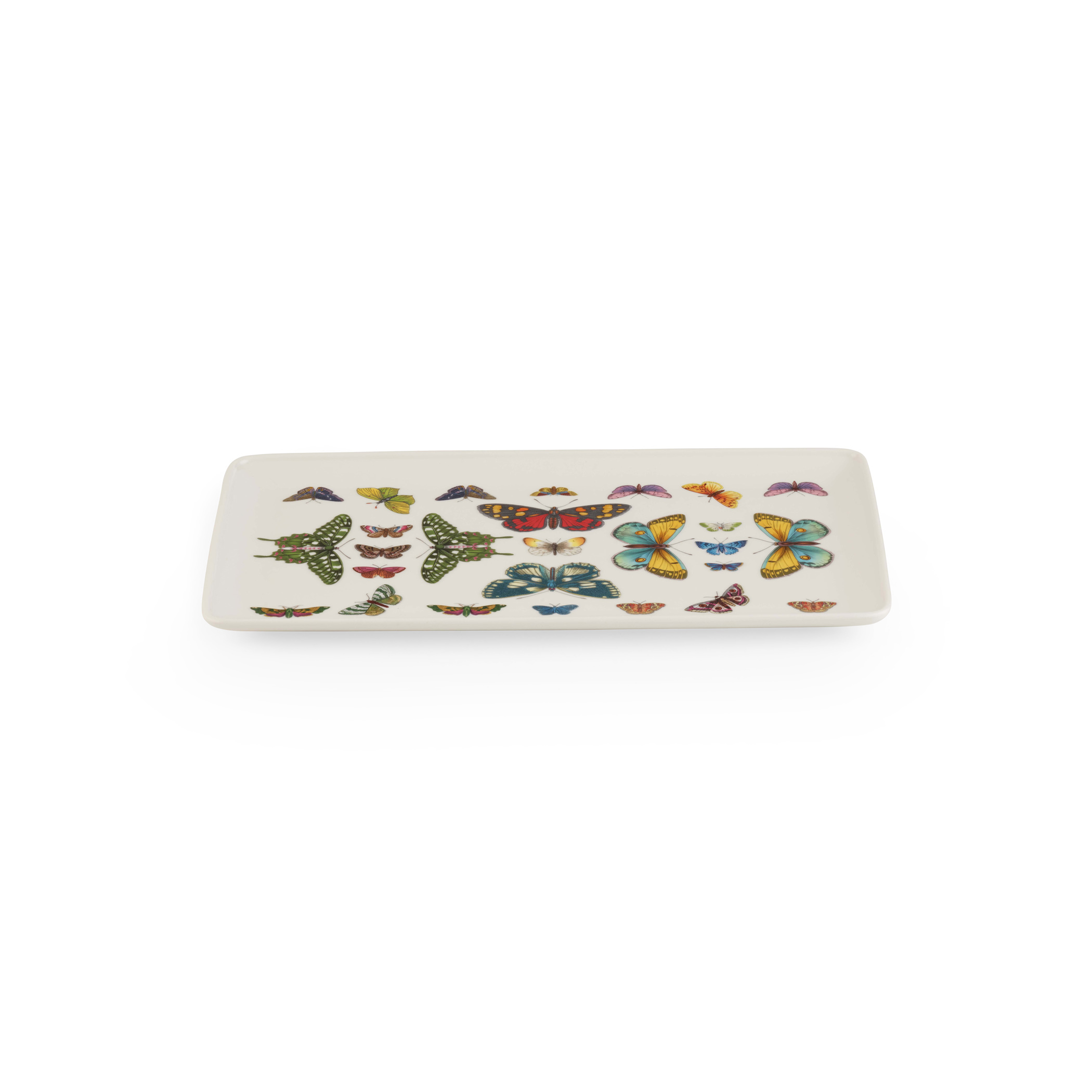 Botanic Garden Harmony Accents White 13 Inch Rectangular Tray image number null